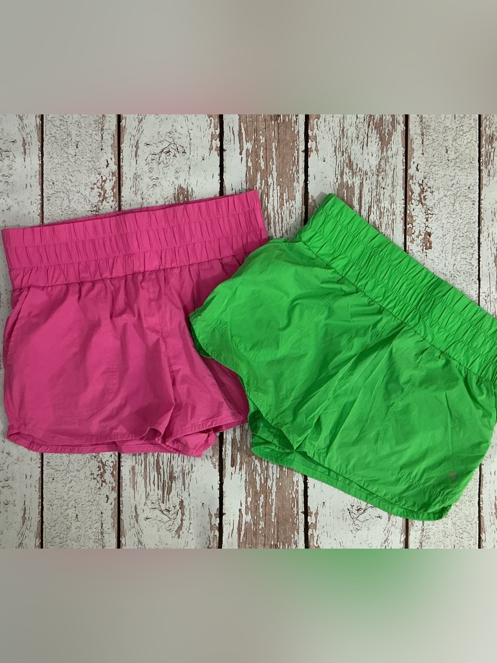 JoyLab Athletic Shorts in Hot Pink & Lime Green
